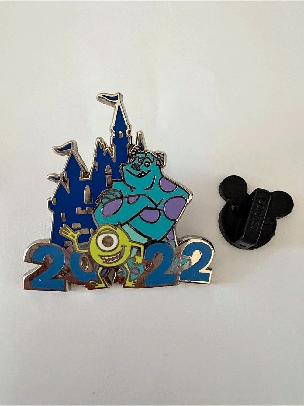Disney 2022 monsters Inc Castle Character Pin Set Blue & Purple